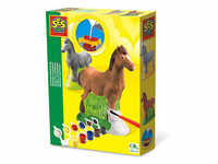 SES Creative® Gipsgießen-Set Pferd mehrfarbig