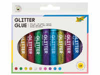 10 folia Glitter Glue Klebestifte 10 x 9,5 ml