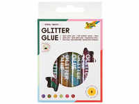 6 folia Glitter Glue SPIRAL BASIC Klebestifte 6 x 10,5 ml