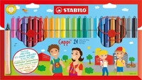 STABILO Cappi Filzstifte farbsortiert, 24 St.