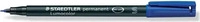 Staedtler 313-9, STAEDTLER Lumocolor Folienstift blau 0,4 mm permanent, 1 St.