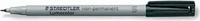 Staedtler 311-9, STAEDTLER Lumocolor Folienstift schwarz 0,4 mm non-permanent,...