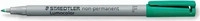 Staedtler 316-5, STAEDTLER Lumocolor Folienstift gr&uuml;n 0,6 mm non-permanent, 1...