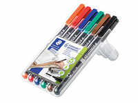 STAEDTLER Lumocolor® Folienstifte-Set farbsortiert permanent 6 St.