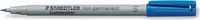 Staedtler 311-9, STAEDTLER Lumocolor Folienstift blau 0,4 mm non-permanent, 1 St.