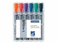 STAEDTLER Lumocolor Flipchart-Marker farbsortiert 2,0 mm, 6 St.
