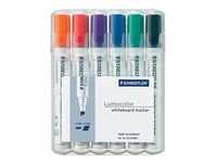 STAEDTLER Lumocolor Whiteboard-Marker farbsortiert 2,0 - 5,0 mm, 6 St. 351 B WP6