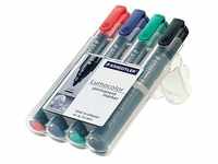 STAEDTLER Lumocolor Permanentmarker farbsortiert 2,0 mm, 4 St.