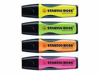 STABILO BOSS EXECUTIVE Textmarker farbsortiert, 4 St.