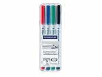 STAEDTLER pen Whiteboard-Marker farbsortiert 1,0 mm, 4 St. 301WP4