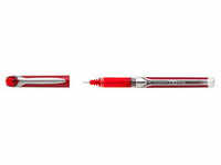 PILOT Hi-Tecpoint Grip V10 Tintenroller rot/transparent 0,7 mm, Schreibfarbe: rot, 1