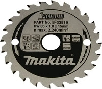 makita B-33819 Kreiss&auml;geblatt 85,0 mm, 24 Z&auml;hne, 1 St.