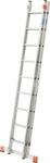 KRAUSE Schiebeleiter MONTO Fabilo silber 18 Sprossen, H: 270,0 cm