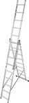 KRAUSE Vielzweckleiter CORDA silber 3x 9 Sprossen, H: 255,0 cm