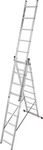 KRAUSE Vielzweckleiter CORDA silber 3x 9 Sprossen, H: 250,0 cm