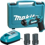 makita DF012DSE Akku-Bohrschrauber 7,2 V, mit 2 Akkus blau/schwarz
