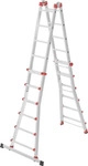 Hailo Gelenkleiter M80 silber 4x 6 Sprossen, H: 167,0 cm