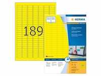 18.900 HERMA Etiketten 4237 gelb 25,4 x 10,0 mm