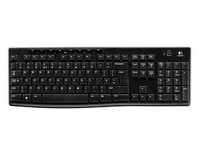 Logitech Wireless Keyboard K270 Tastatur kabellos schwarz 920-003052