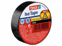 tesa Iso Tape Isolierband schwarz 15,0 mm x 10,0 m 1 Rolle
