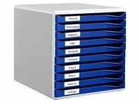 LEITZ Schubladenbox Formular-Set blau 5281-00-35, DIN A4 mit 10 Schubladen