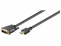 goobay HDMI A/DVI-D Kabel 2,0 m schwarz