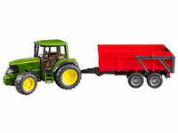 bruder John Deere 6920 Traktor mit Wannenkippanhänger 2057 Spielzeugauto