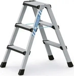 ZARGES Stehleiter beidseitig Comfortstep B silber 2x 10 Stufen, H: 272,0 cm