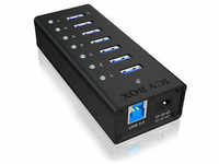 RaidSonic ICY BOX® USB-Hub IB-AC618 7-fach schwarz