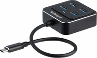 StarTech.com HB31C4AB, StarTech.com USB-Hub 4-fach schwarz