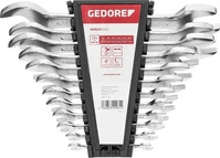 GEDOREred Doppelmaulschl&uuml;ssel-Satz R05125012 3300961 12-teilig silber