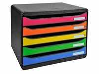 Exacompta Schubladenbox Big-Box Plus quer Classic rot, orange, gelb, grün,...