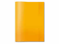 HERMA Heftumschlag transparent orange Kunststoff DIN A4
