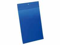 10 DURABLE Magnettaschen blau 22,3 x 36,8 cm
