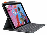 Logitech SLIM FOLIO Tablet-Tastatur schwarz geeignet für Apple iPad 7. Gen (2019),