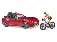 bruder Roadster mit Rennrad 3485 Spielzeugauto