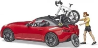 bruder Roadster mit Rennrad 3485 Spielzeugauto