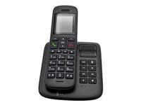 Telekom Sinus A32 Schnurloses Telefon mit Anrufbeantworter ebenholz 40863131