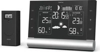 hama Black Line Plus Wetterstation schwarz
