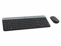 Logitech MK470 Slim Combo Tastatur-Maus-Set kabellos schwarz 920-009188