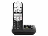 Gigaset A690A Schnurloses Telefon mit Anrufbeantworter schwarz