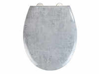WENKO WC-Sitz mit Absenkautomatik Concrete weiß, grau