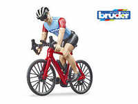bruder bworld 63110 Rennrad mit Radfahrer Spielfiguren-Set