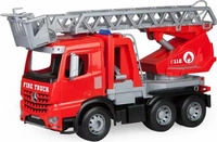 LENA Worxx Feuerwehr Leiterwagen Mercedes Benz Arocs 4615 Spielzeugauto
