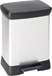 curver DECOBIN DUO M&uuml;lltrenner 10,0 + 18,0 l silbermetallic, 1 St.