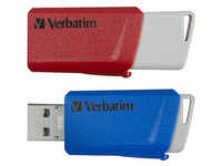 Verbatim USB-Sticks Store ́n ́ Click rot, blau 32 GB