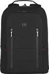 WENGER Rucksack City Traveler Kunstfaser schwarz 16,0 l, erweiterbarer Stauraum: 24,0