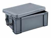 Really Useful Box Aufbewahrungsbox 9,0 l silber 39,5 x 25,5 x 15,5 cm