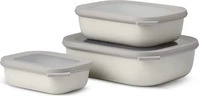 MEPAL Frischhaltedosen-Set Cirqula wei&szlig; 0,5/1,0/2,0 l, 1 Set nordic white