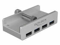 DeLOCK USB-Hub 4-fach silber 64046